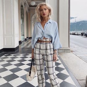 NWT Zara Plaid Pants